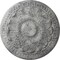 Ekena Millwork Colton Ceiling Medallion (Fits Canopies up to 4 3/4"), 15 3/4"OD x 1 1/2"P, Ultra Pure White Crackle CM15CNUWC - alternate 1